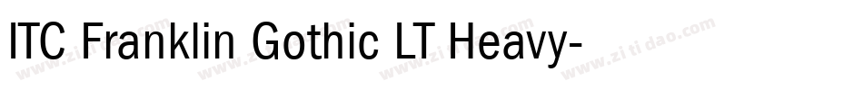 ITC Franklin Gothic LT Heavy字体转换